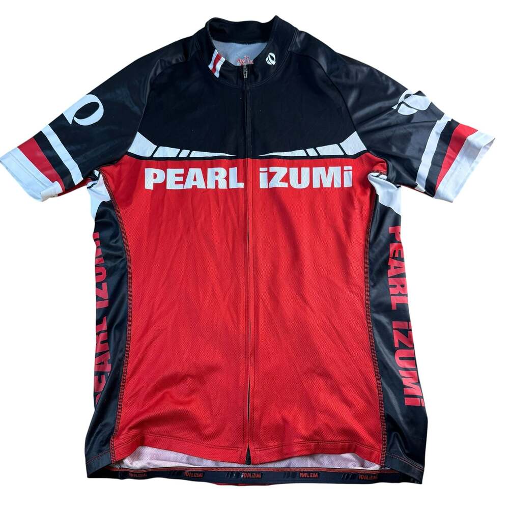 Pearl Izumi P.R.O. Series Full Zip Cycling Jersey Red Black Men's X-Large